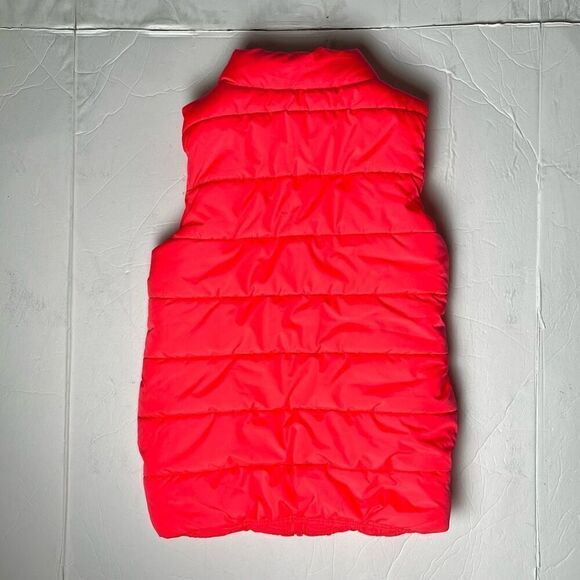 Puma Pink Quilted Puffer Vest Girl’s Size Small (7/8) - Picture 2 of 7